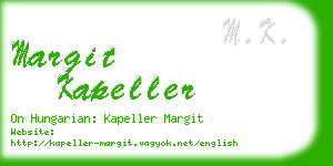margit kapeller business card